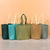 StoBag 25pcs Non-woven Tote Bags Shopping Fabric Portable Color Eco-friendly Storage Reusable Large Pouch Custom Logo(Extra Fee) 3