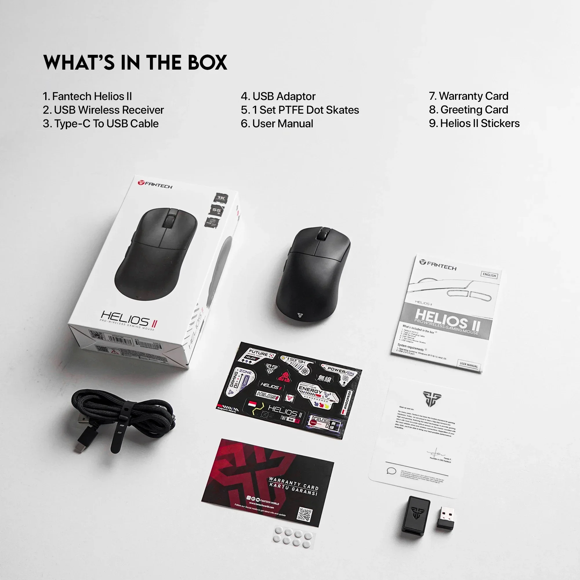 Gaming Mouse Wireless Mouse Wireless Gaming Mouse Wired Mouse Wireless Optical Mouse FANTECH HELIOS II XD3v3 Wireless and Wired Gaming Mouse PAM3395 TTC Gold Switch 26000DPI Optical Mouse 55g Mice for Gamer