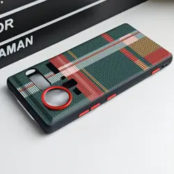 Stylish Painted Skin - Friendly Vegan Leather Shockproof Case with Metal Buttons - ZTE nubia Z70 Ultra (3)