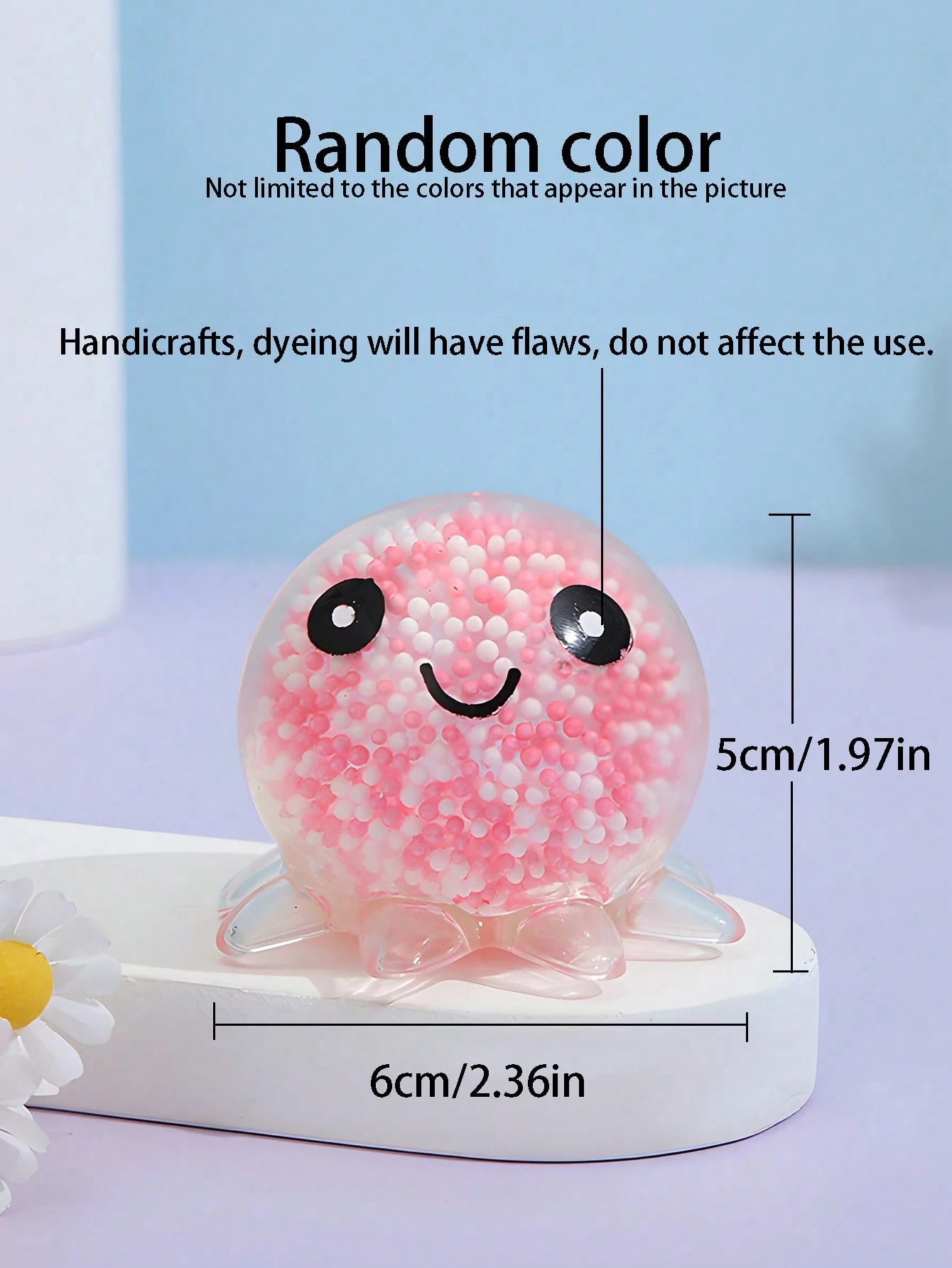 Random Color Soft Octopus Stress Ball Relief Toy Adult Fidget Toy 6 Pcs Stress Ball Basket Party Decoration Gift for Adults stress relief toys fidget toys party toys toy gift filler