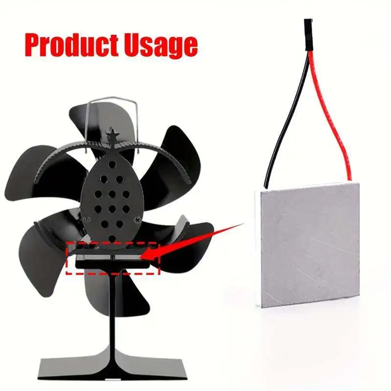 1PC Fireplace Fan Generator Chip Machinery Electric Power Motor Barbecue Oven Thermoelectric Generator Chip General Accessories