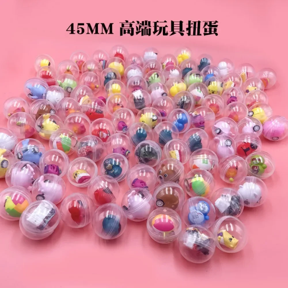 10Pcs 45mm Children Mini Mixed Claw Game Machine Toy Surprise Twisted Egg Capsule Ball for Vending Doll Arcade Crane Gift 3