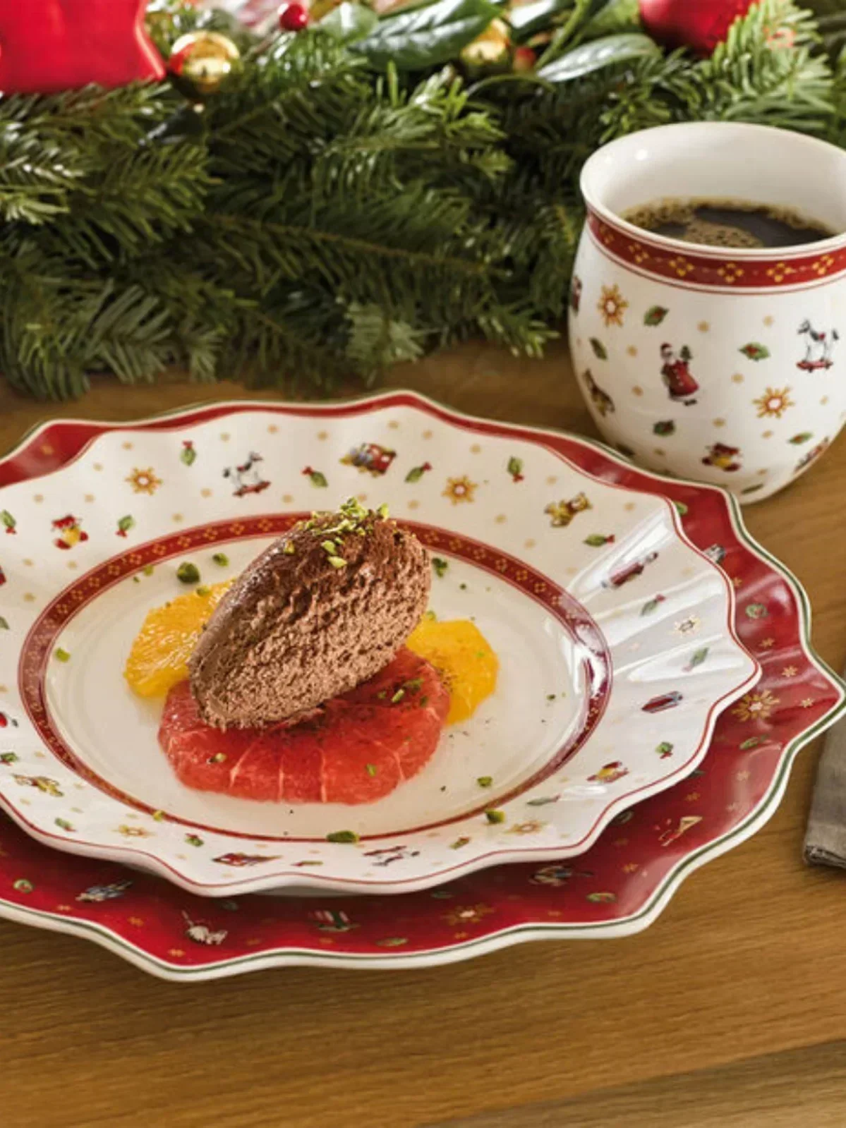 German VB Christmas Tableware Round Cake Mug Coffee Cup Salad Plate