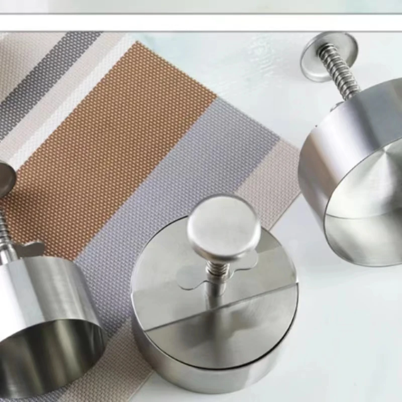 304 Stainless Steel Round Pie Press Meat Pie Mold Kitchen Manual Meat Mold Hamburger Press Manual Hamburger Machine