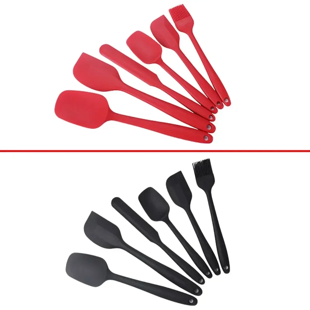 Silicone Spatula Set Food Grade Non Stick Heat Resistant 6 Pieces