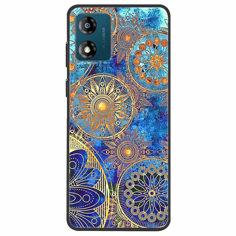 Custodia CAXKJE Per Motorola Moto E13 – Cover Sottile In Silicone TPU Antigraffio (Nero)