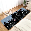 Non-slip Mat Black Cat Bathroom Floor Mats Kitchen Carpet Doormat Entrance Door Rug Home Foot Bath House Hallway Welcome Bedroom 6