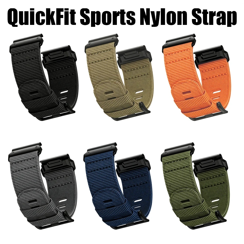 QuickFit Nylon Strap - 22/26mm Outdoor Sports Bracelet