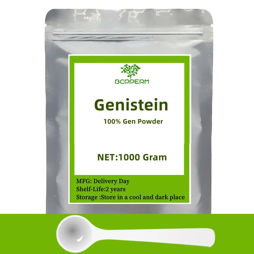 

50-1000 г Высококачественный чистый Genistein, бесплатная доставка