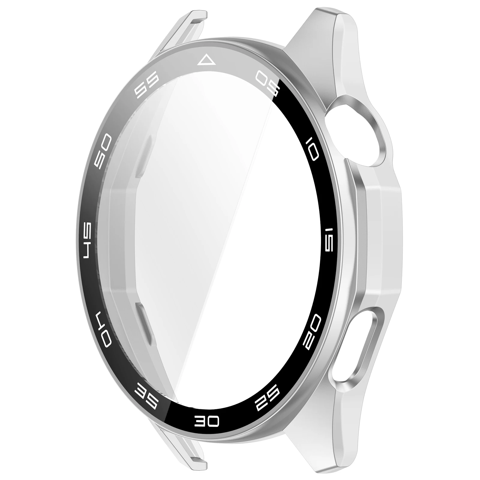 Premium Tempered Glass Watch Case: All-Around Screen Protector with Hard PC Bumper Cover