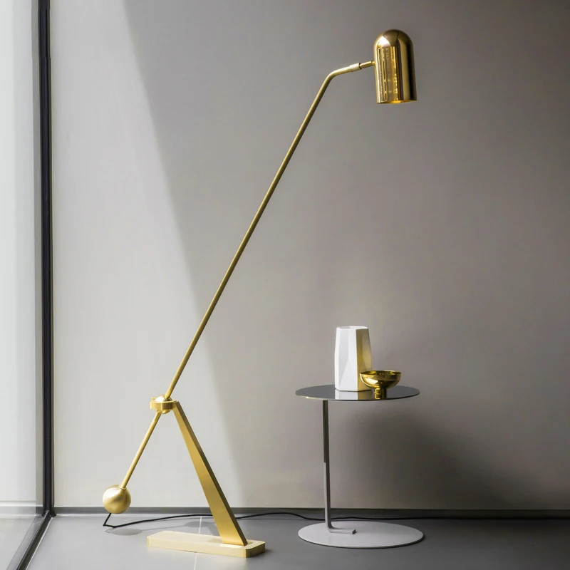 Post modern creative adjustable hardware floor lamp