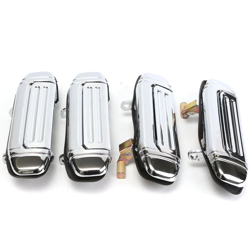 4pcs/sets For Mitsubishi Pajero 2 Accessories Chrome Door Handle V31 V32 V33 V43 V44 V45 V46 1992-1997