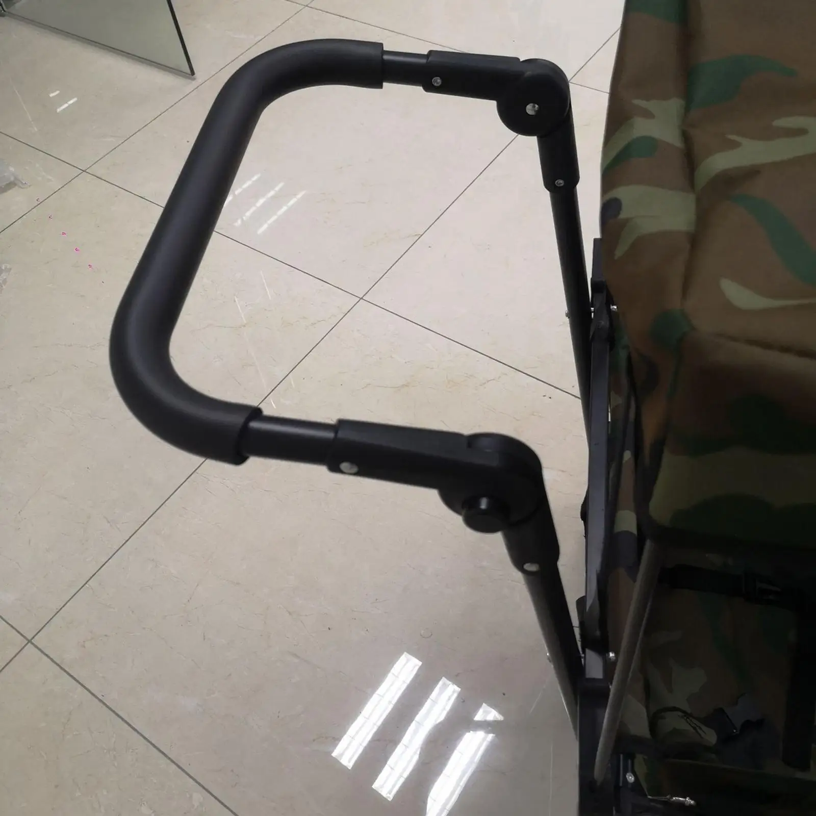 Folding Push Handle Utility Adjustable Extendable Holder Portable for