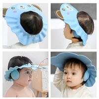 Baby Shower Soft Cap Adjustable Hair Wash Hat for Kids Ear Protection Safe Children Shampoo Bathing Wash Hair Protect Head Cover 3