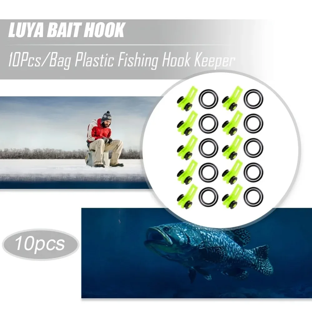 Fishing Hook Keeper 10pcs/lot Fishing Rod Pole Hook Keeper Securely Silicone Ring Iso Hold Bait Lures and Jigs for Safe and Easy Fishing