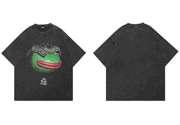 Bandana Frog Graphic T-Shirt S2069a60c096c49d9b728a12c89fe4a9e7