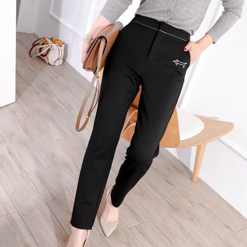 High Quality Golf Pants Women Golf Wear Autumn New Suit Pants High Waist Cultivate Oneself Straight Women Clothe