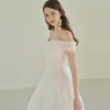 A-line Wedding Dress Short-Sleeve Plus Size off the shouder For Women Princess Robe de Mariee wedding gown lace up 3