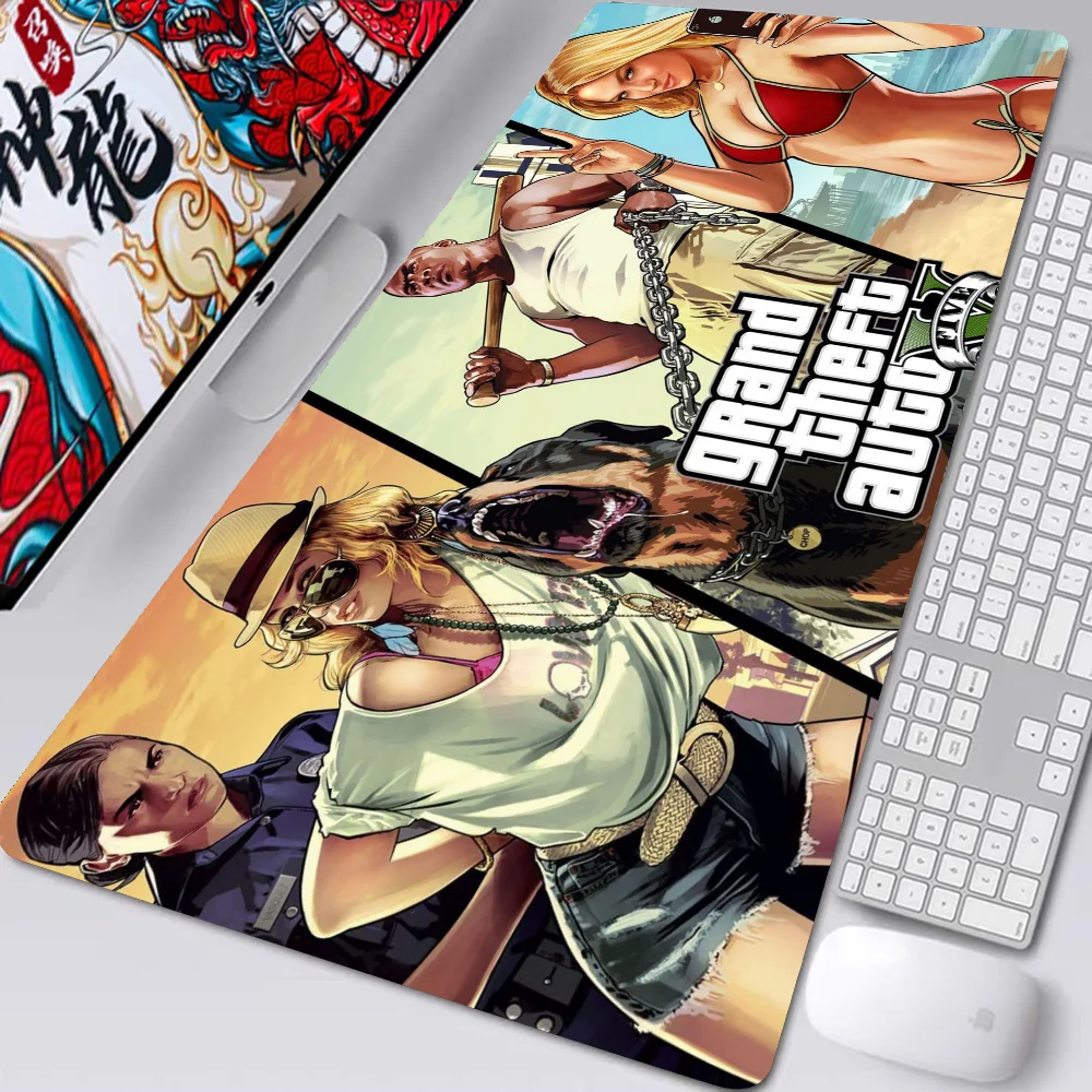 1pc Game Grand Theft Auto GTA Mouse Mat Desk Mat With Pad Gaming Accessories Prime Gaming XXL Keyboard Pad 4