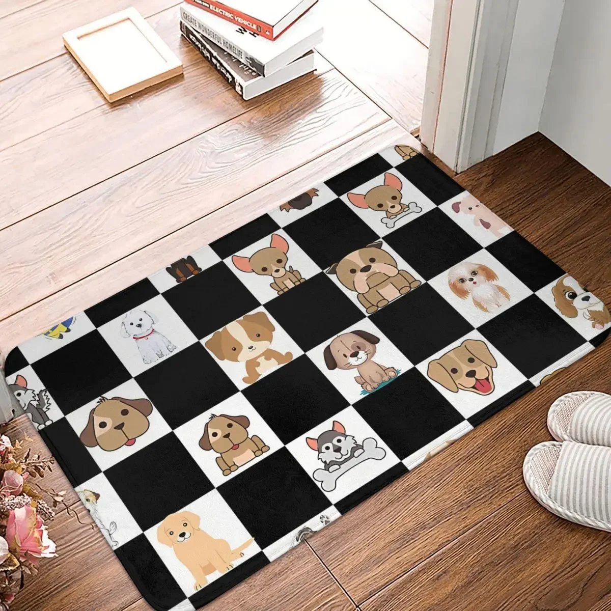 

Non-slip Doormat Small Dogs Carpet Living Room Bedroom Mat Outdoor Indoor Decor