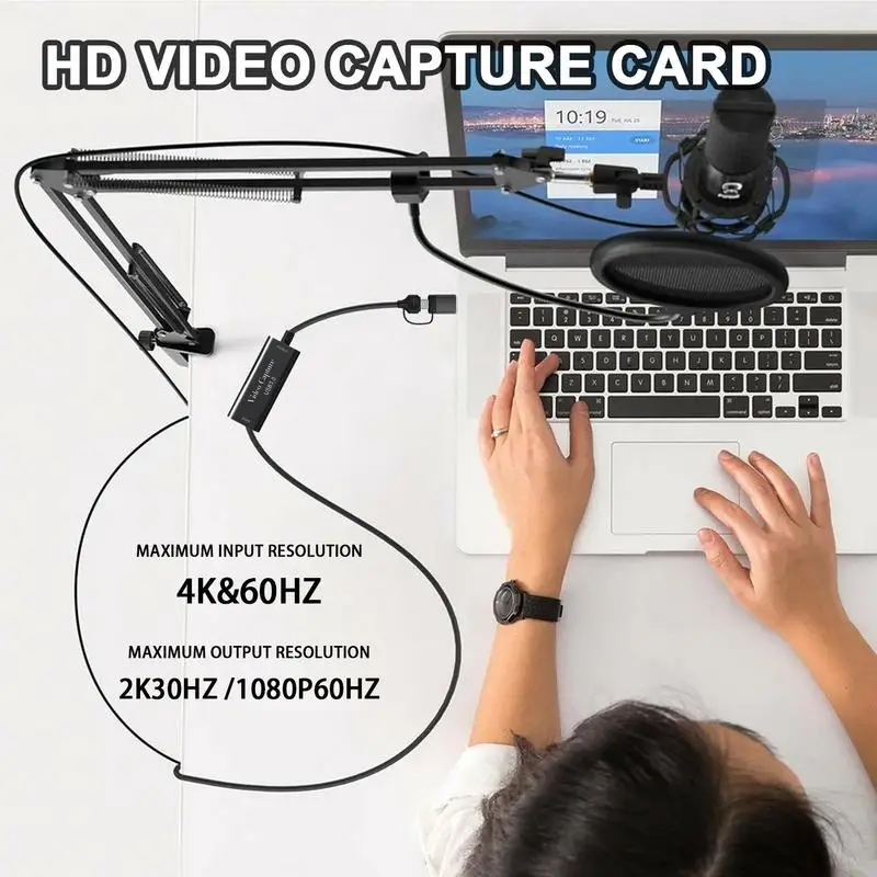 휴대용 비디오 녹음기, 오디오 비디오 녹화 카드, 견고한 범용 USB 3.0 캡처 장치, 안정적인 1080p
