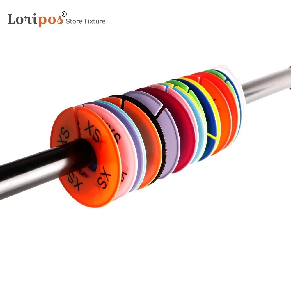 

Clothes Size Partition | 40 Pieces 8 Colors Xxs-xxxl | Clothes Rack Partition | Round Clothes Hanger, Clothes Hanger, Clothes