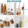 TAILI 2/6pcs Hanging Hooks with Adhesive Strips,Damage-Free Heavy Duty Utility Hooks for Home Storages and Hanging Decorations 4