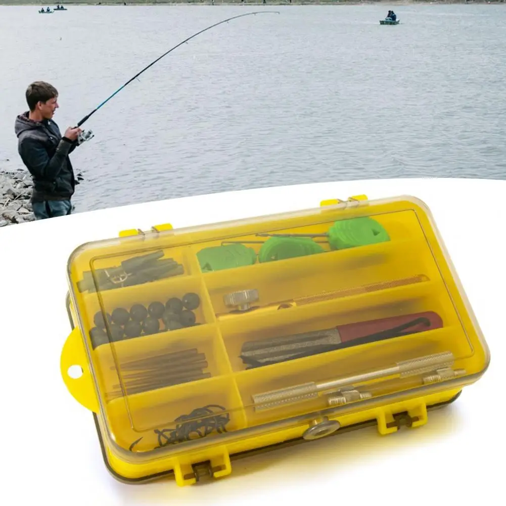 

Lure Box Great Double-sided Opening Portable Two Layers Fishing Bait Organizer Fishing Equipment