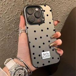 INS Polka Dot Shockproof Phone Case with IMD Design for S23 Ultra (KK46)