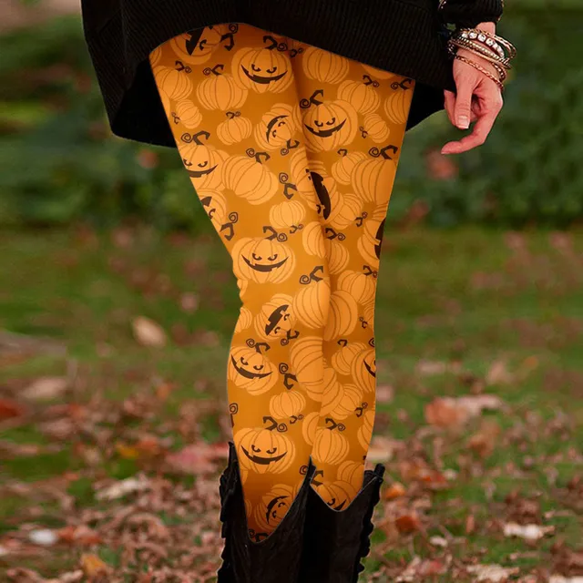 Womens Casual Printed Leggings Comfort Yoga Long Pants Maternity Clothes High-waisted Thickened Yoga Fall/Winter Trousers 4