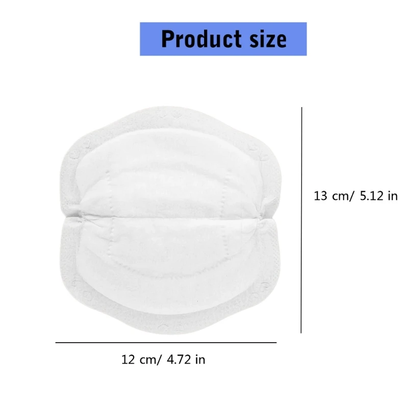 N80C 100pcs Soft & Breathable Nursing Breast Pads Time Use Leakproof Lactation Liners for Postpartum Mother Care 6