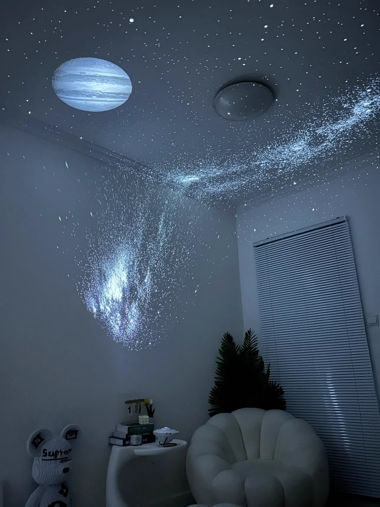 LED UFO Star Projector Night Light Projection Film Photo Galaxy Starry Sky Projector Lamp Slides（Excluding projectors machine）