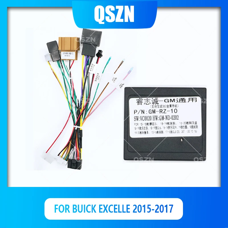 

QSZN Android Canbus Box GM-RZ-10 For BUICK EXCELLE 2015-2017/GL6/8 2017+ Harness Wiring Power Cables Car Radio Multimedia Player