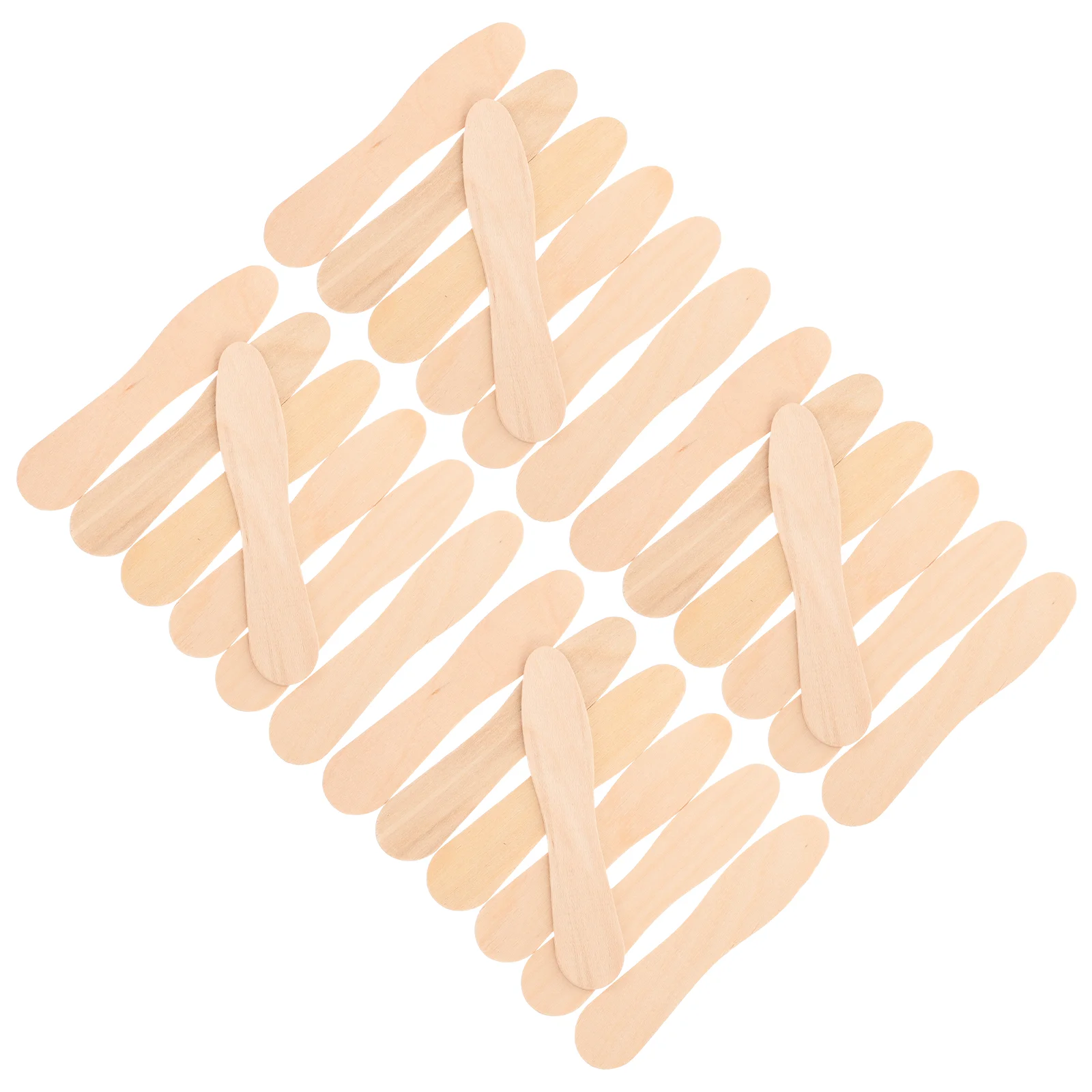 100 Pcs Wooden Ice Cream Spoons Disposable Utensils Natural Wood Sample Tasting Sticks Dessert Cutlery Kitchen Eco Friendly