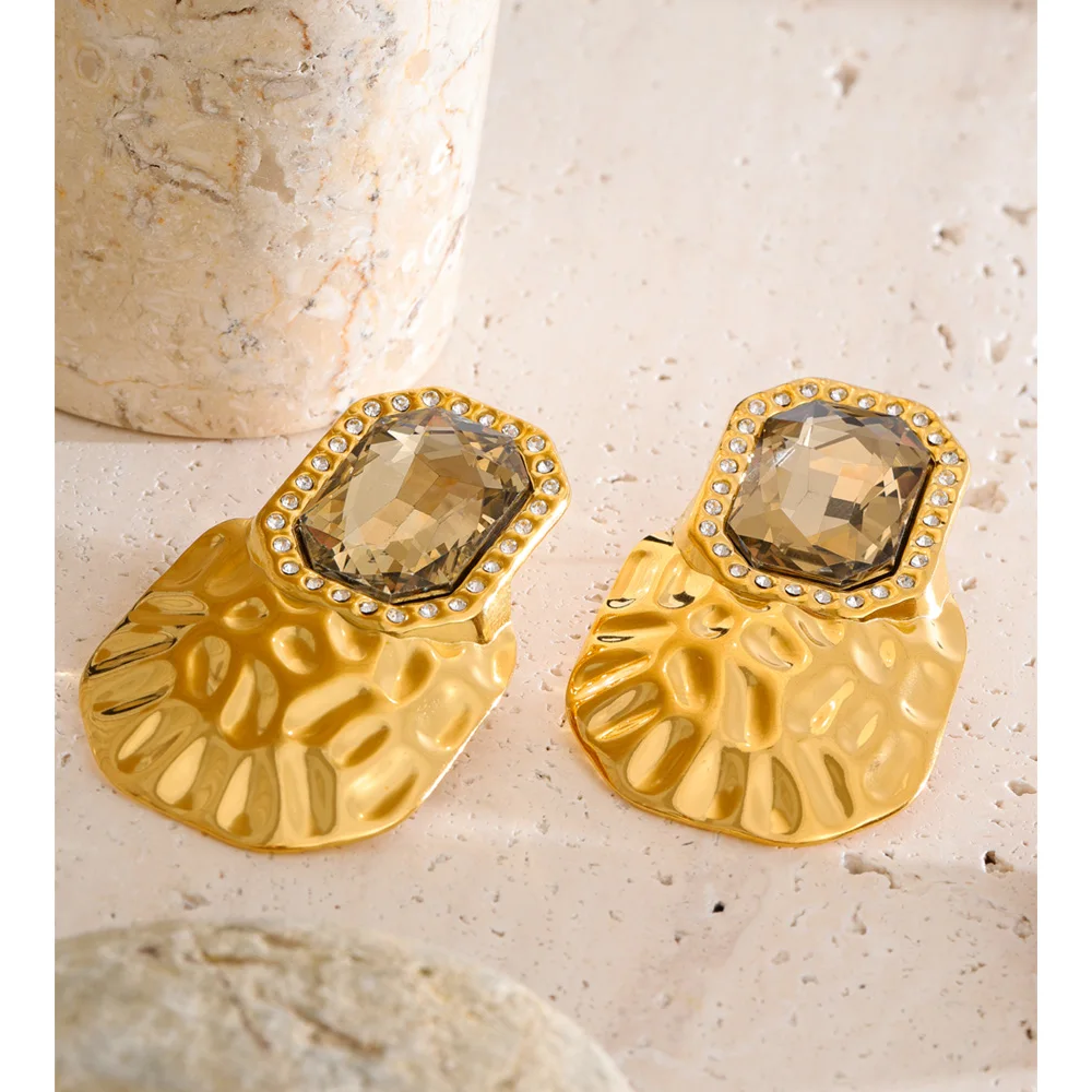 Yhpup Earrings 18K Golden Plated