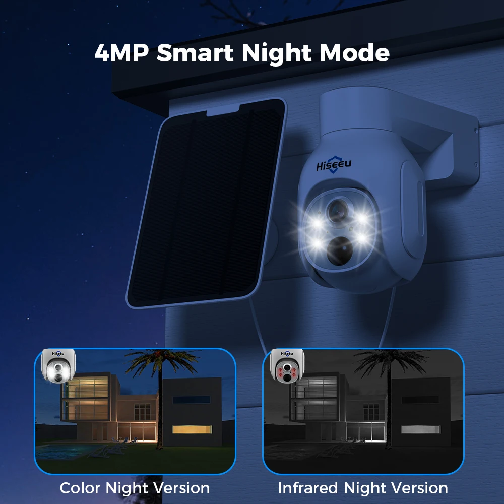 Hiseeu-طقم نظام مراقبة لاسلكية خارجية ، مجموعة كام...