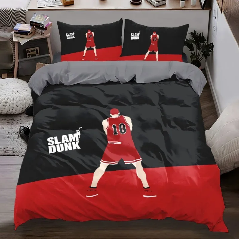 3D Cartoon Slam Dunk Bedding Sets Anime Gift for Teenagers  Basketball Teenager Duvet Covers Pillowcase Multi-size