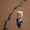 2d New Cute Cartoon Trump Necklace Pendant Acrylic Flat Car Pendant Keychain Pendant 3
