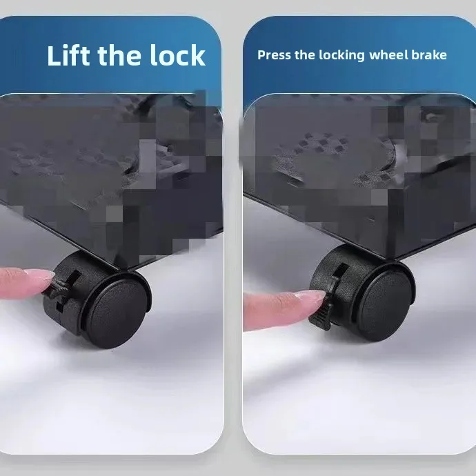 Staffa per host principale del computer Supporto per case del computer a rullo Supporto per rack per host principale mobile Supporto per accessori da scrivania Organizzatore realizzato in Cina