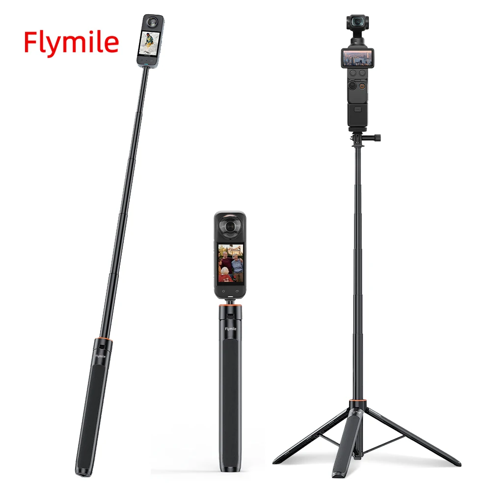 Selfie Stick Tripod with Extension Pole for Travel and Live Video