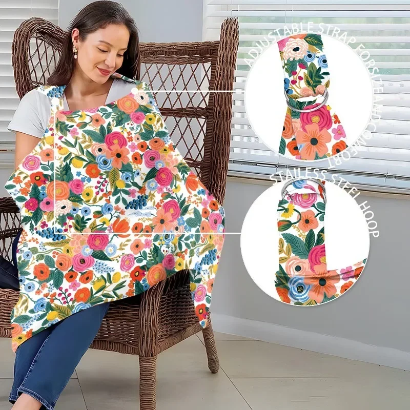 Breathable Breastfeeding Cover Baby Feeding Nursing Covers Adjustable Nursing Apron Outdoor Privacy Cover Mother Cloth
