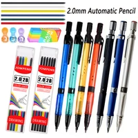 New 2.0mm Mechanical Pencil Set 6Color 2B Lead Refill Automatic Pencil Art Sketch Painting Office Writing Stationery Supplies 1