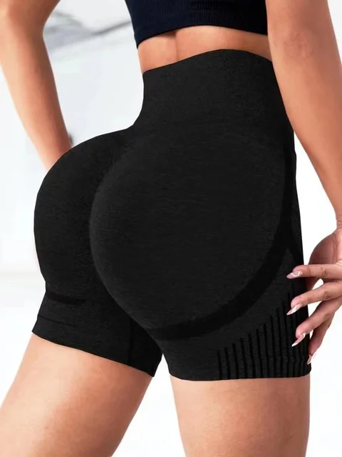 Seamless Sports Shorts High Waist Yoga Shorts Women Pants Push Up Yoga Leggings Elasticity Gym Running Wear Women Cycling Short
