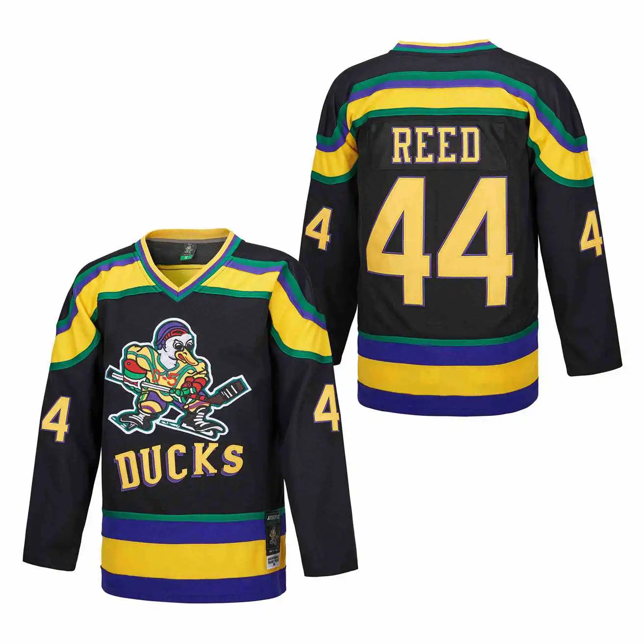 

Ice Hockey Jersey Mighty Ducks 99 Banks 96 Conway 44 Reed Outdoor Sportswear Jerseys Sewing Embroidery Green Black White 2023