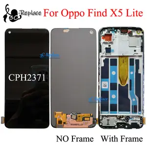Funda para Oppo Find X5 Lite, carcasa con soporte para Oppo Find X5 Lite  CPH2371 / Reno 7 5G CPH2371 Case Negro
