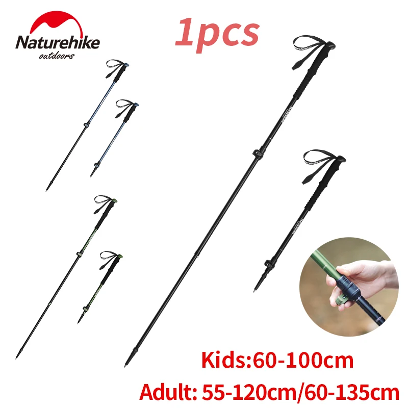 ナチュラリープラス Naturehike 3-Section Telescopic Trekking Pole for Adult