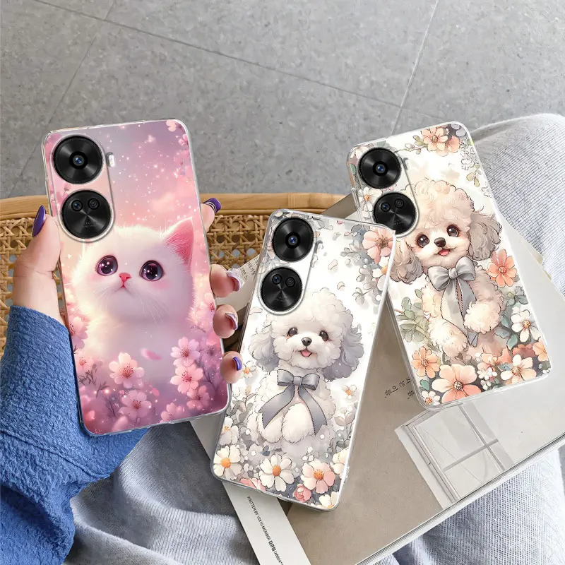 Luxury Floral Clear Silicone Protective Phone Case