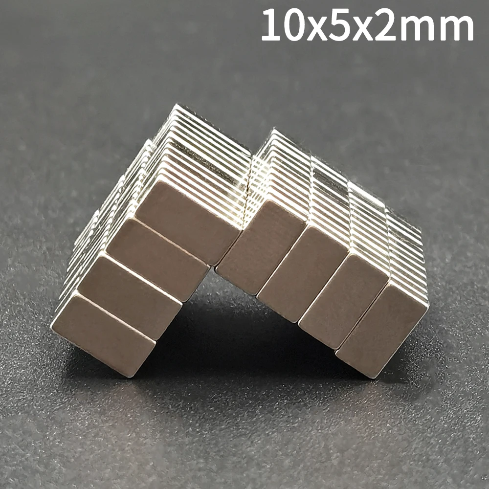 5-5000Pcs 10x5x2 mm Small Block Neodymium Rectangular Magnet 10mm x 5mm x 2mm NdFeB Super Powerful Strong Magnetic Permanent neodymium magnets