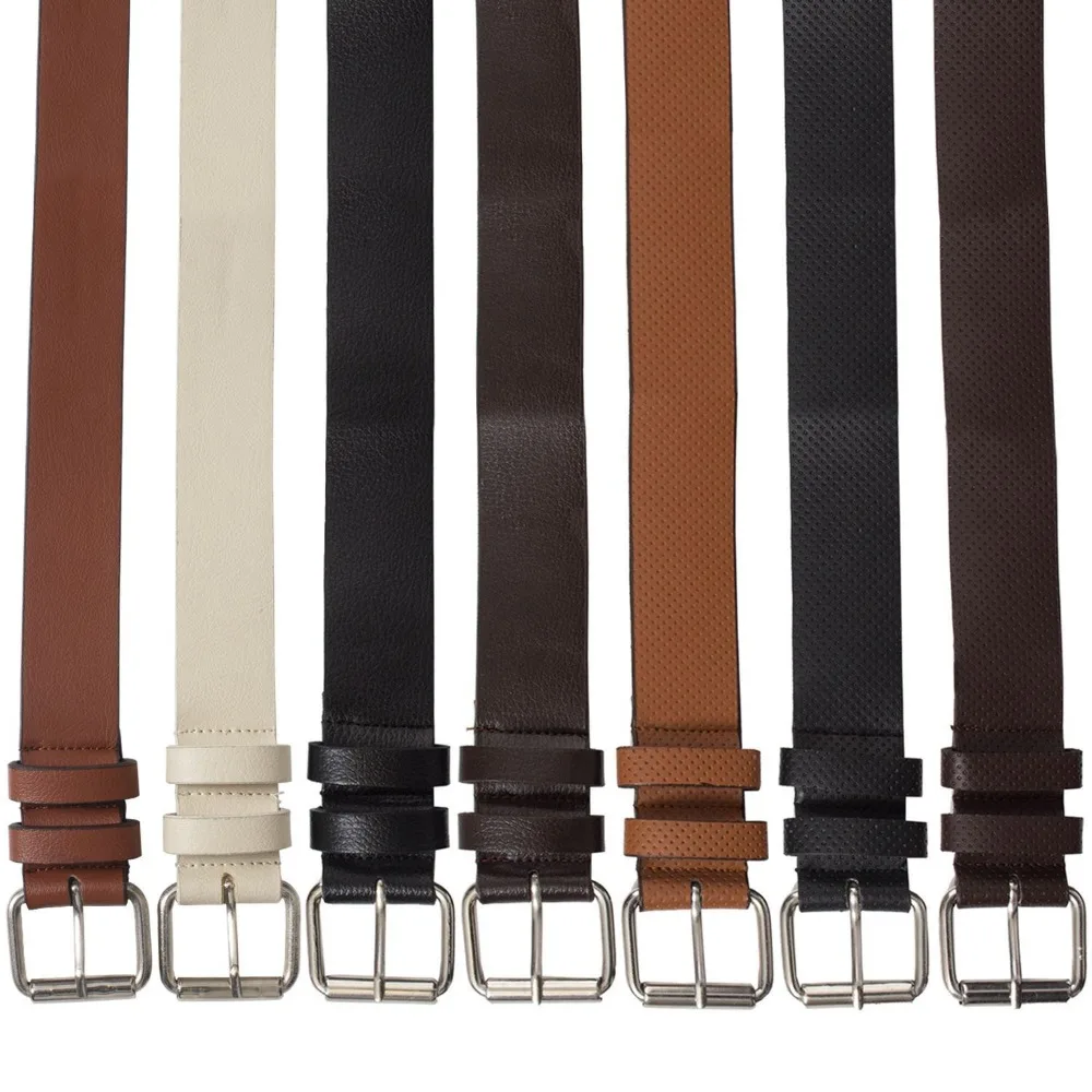 

Adjustable PU Leather Belt Gift Wide Alloy Pin Buckle Jeans Waistband Decorative Belt Retro Waist Belts Women