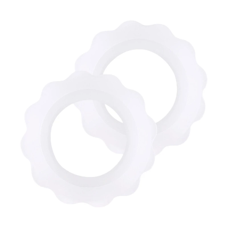 2pc Silver Nursing Cups Covers Silcone Rings Newborn Essentials Must Haves Breastfeeding Nipple Nursing Accessories 3